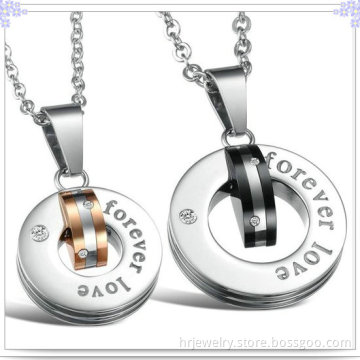 Lover Pendant Stainless Steel Jewelry Fashion Necklace (HR2036)